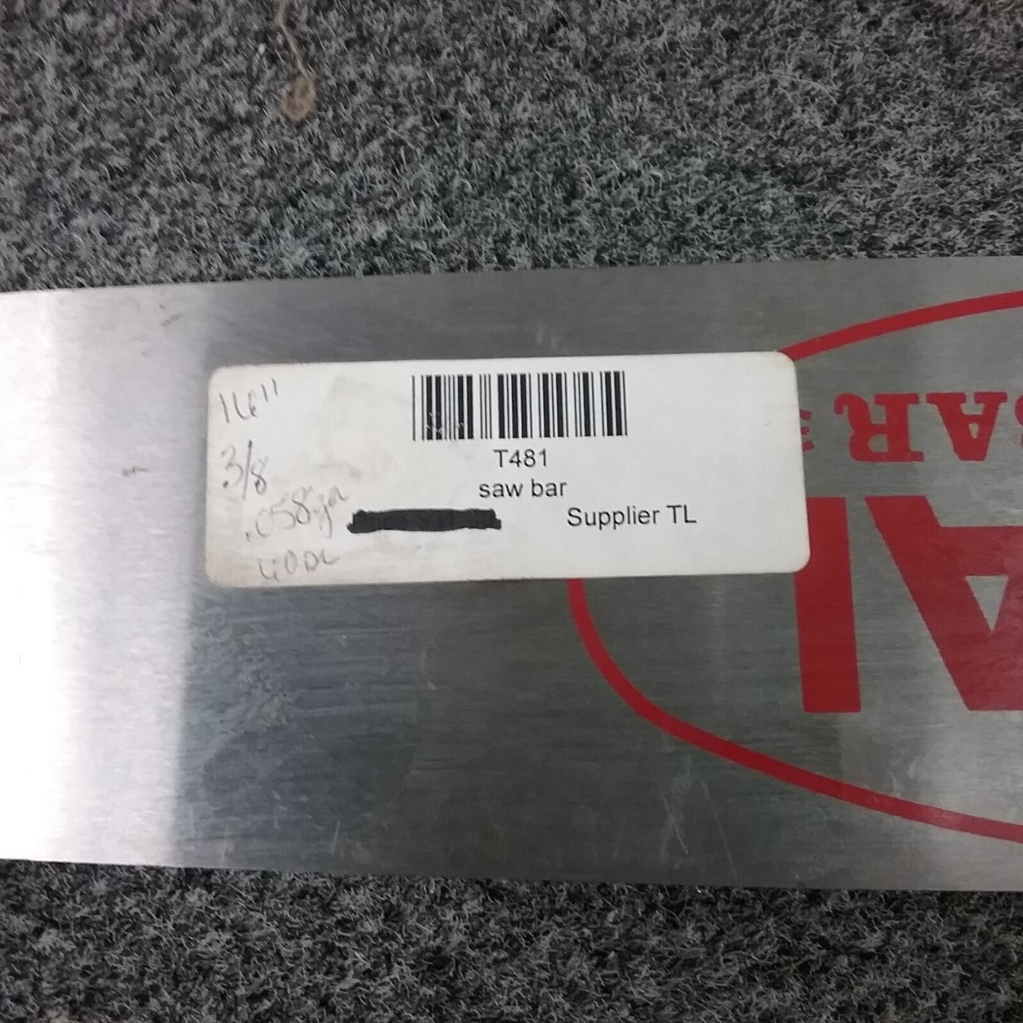 NEW TSUMURA T481 14" TOTAL SUPER BAR CHAIN SAW GUIDE BAR .058-3/8-60DL