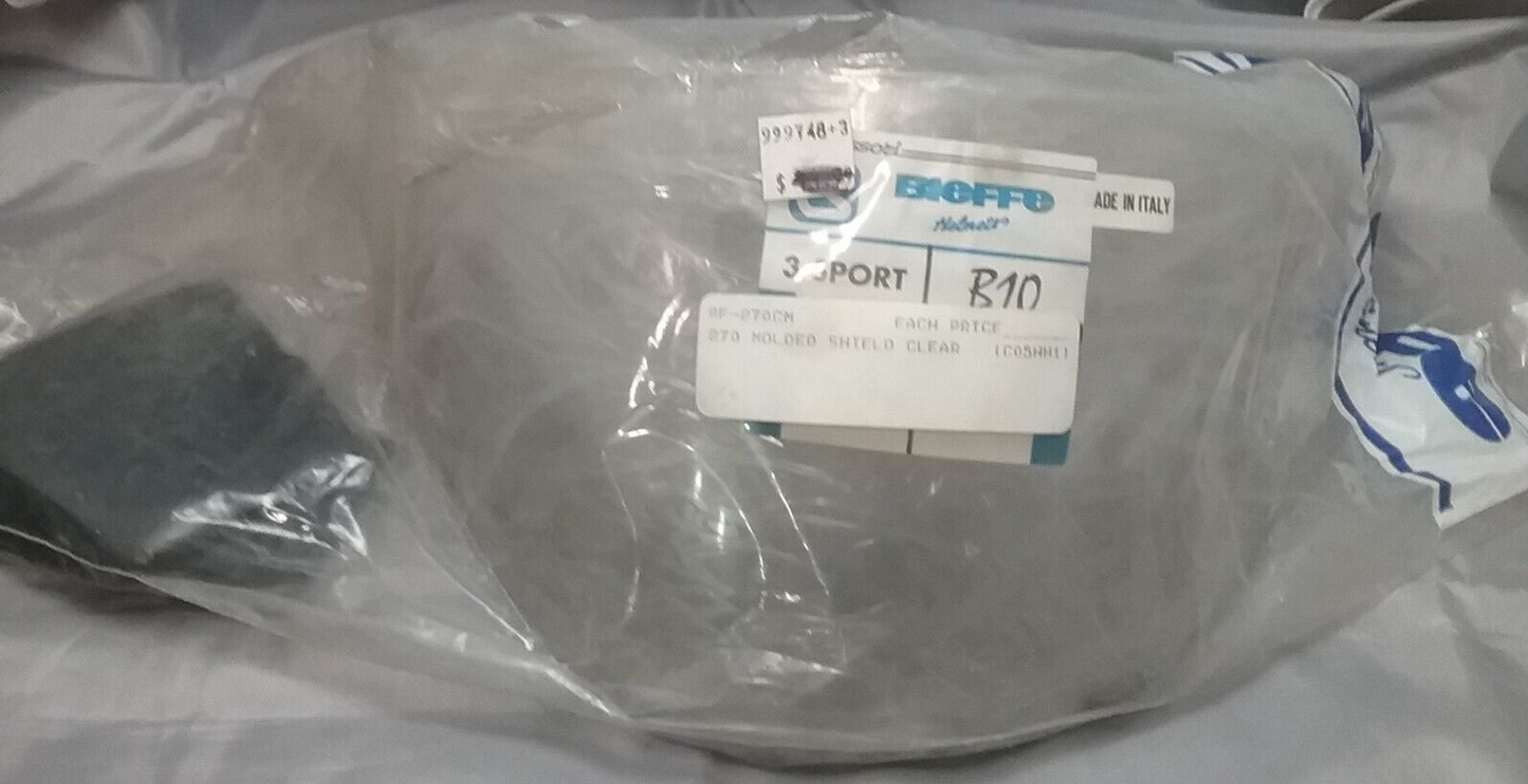 NEW BIEFFE HELMETS BF-270CM MOLDED SHIELD CLEAR