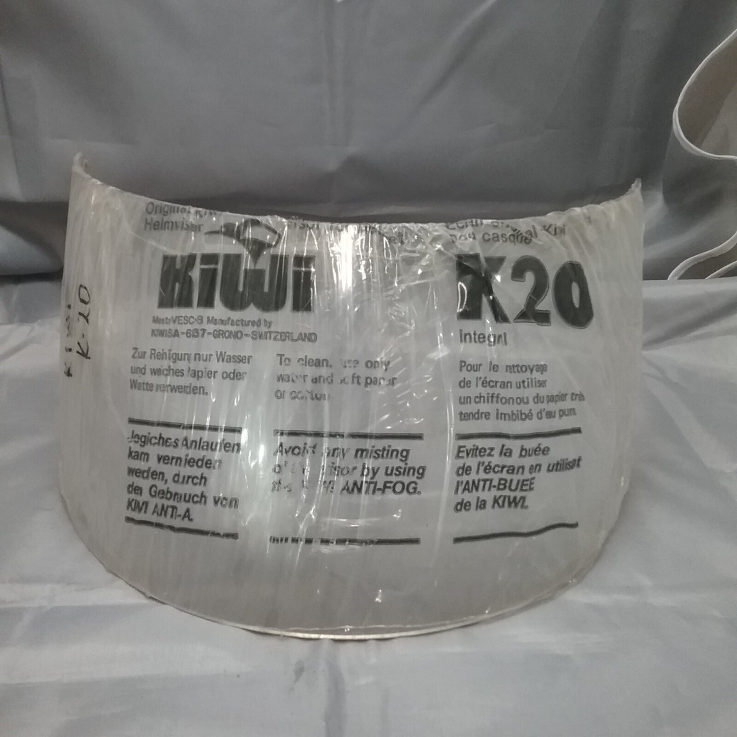 NEW KIWI K20 MOTORCYCLE/ATV HELMET VISOR, CLEAR