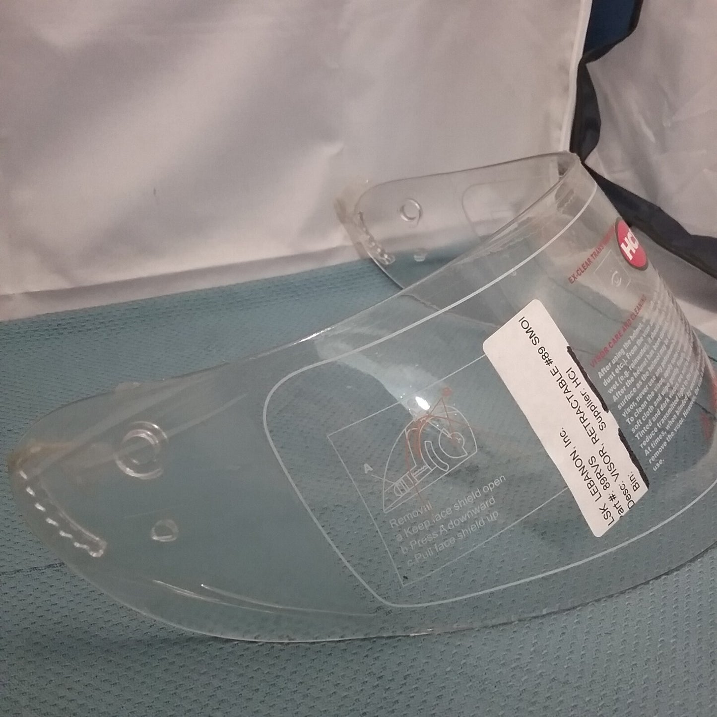 NEW HCI 89-RVS-S  89 SERIES RETRACTABLE INTERIOR VISOR LENS