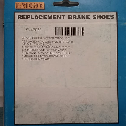 NEW EMGO 92-42053 BRAKE SHOES