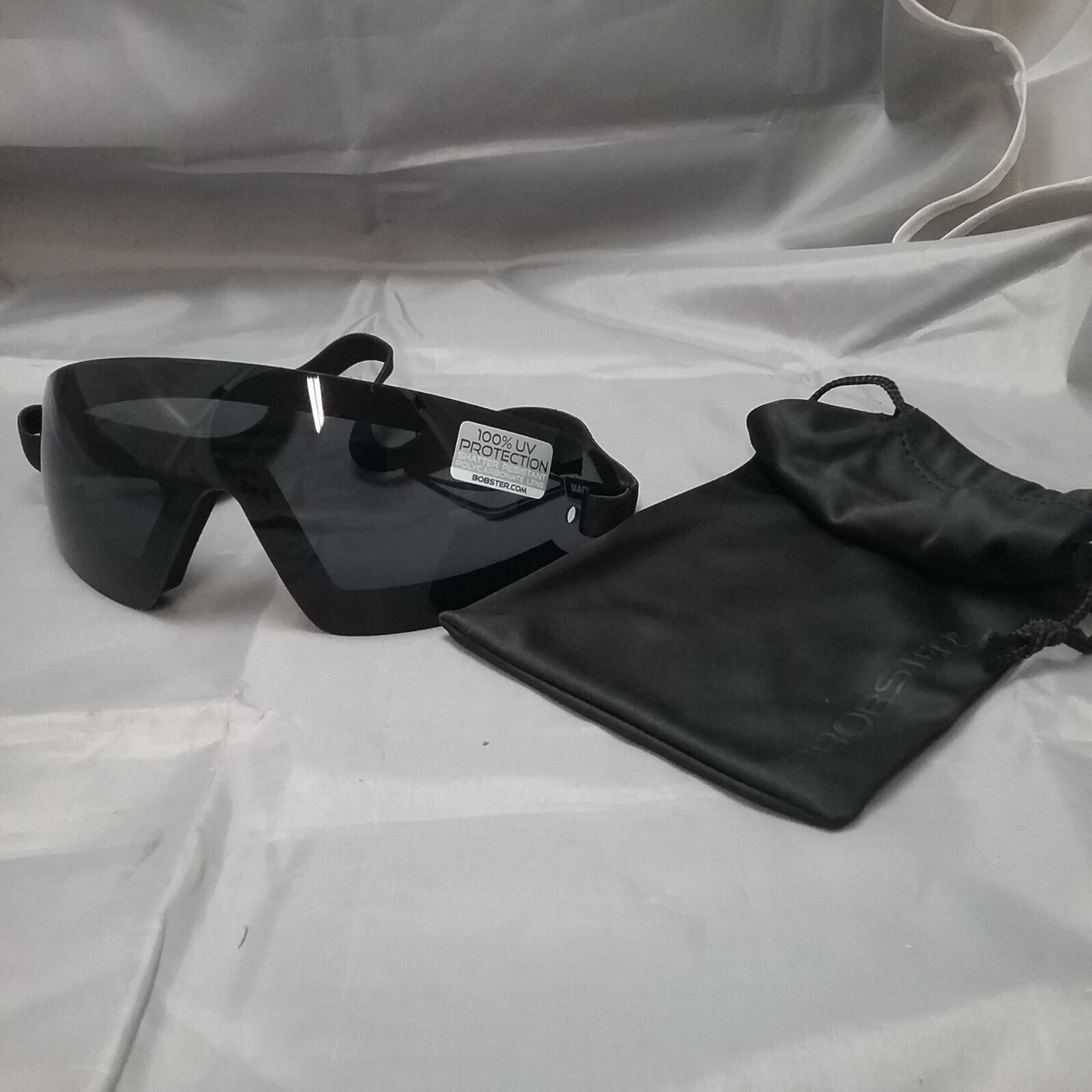 NEW BOBSTER BW201 WRAP GOGGLES, SMOKE BLACK