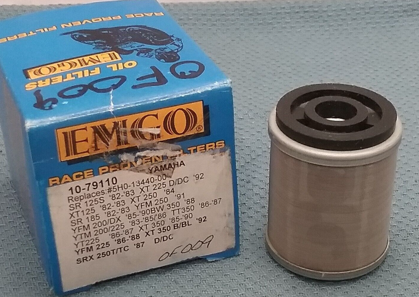 NEW EMGO 10-79110 OIL FILTER REPLACES YAMAHA 5H0-13440-00