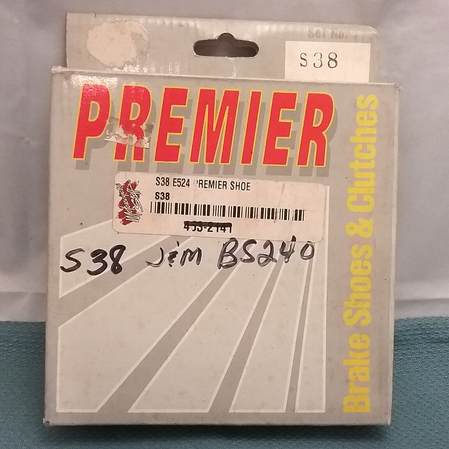 NEW PREMIER BRAKES AND CLUTCHES S38 BRAKE SHOES