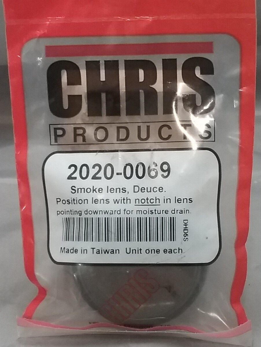 NEW CHRIS PRODUCTS 2020-0069 SMOKE LENS, DEUCE