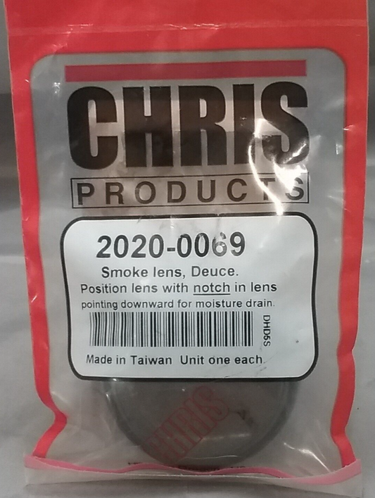 NEW CHRIS PRODUCTS 2020-0069 SMOKE LENS, DEUCE