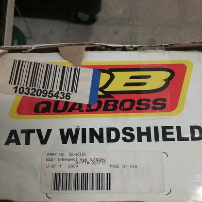 NEW QUADBOSS 56-0316 WINDSHIELD REPLACES KAWASAKI PRAIRIE 650 0287TR