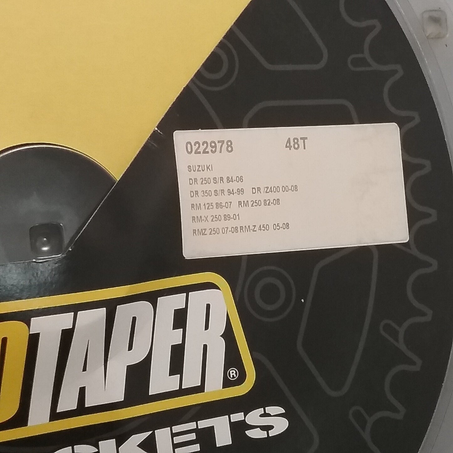 NEW PRO TAPER 022978 SPROCKET 48T REPLACES SUZUKI