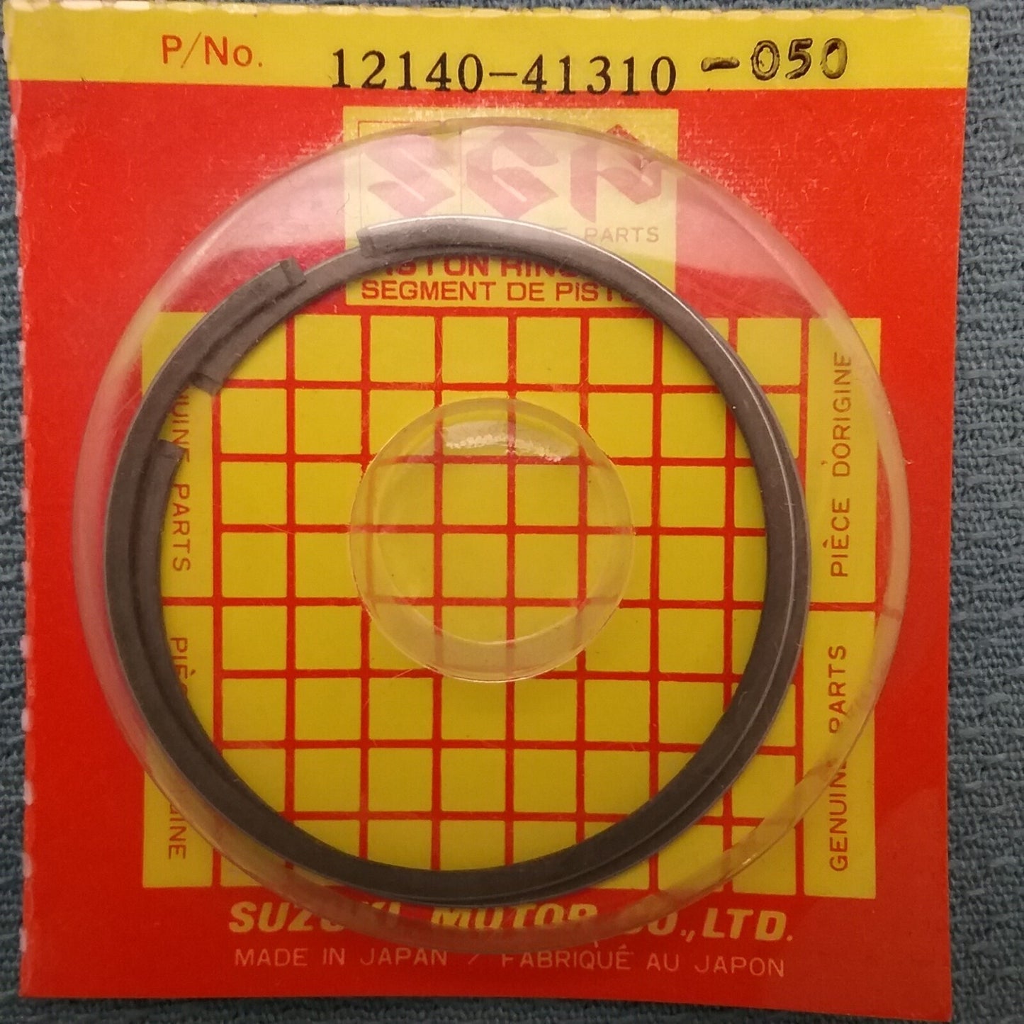 NEW GENUINE SUZUKI 12140-41310-050, RING SET, PISTON, 1975-1980