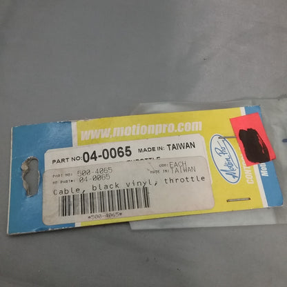 NEW MOTION PRO 04-0065 THROTTLE BLK VINYL CABLE REPLACES SUZUKI