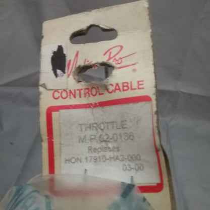 NEW MOTION PRO 02-0136, THROTTLE CABLE, REPLACES HONDA