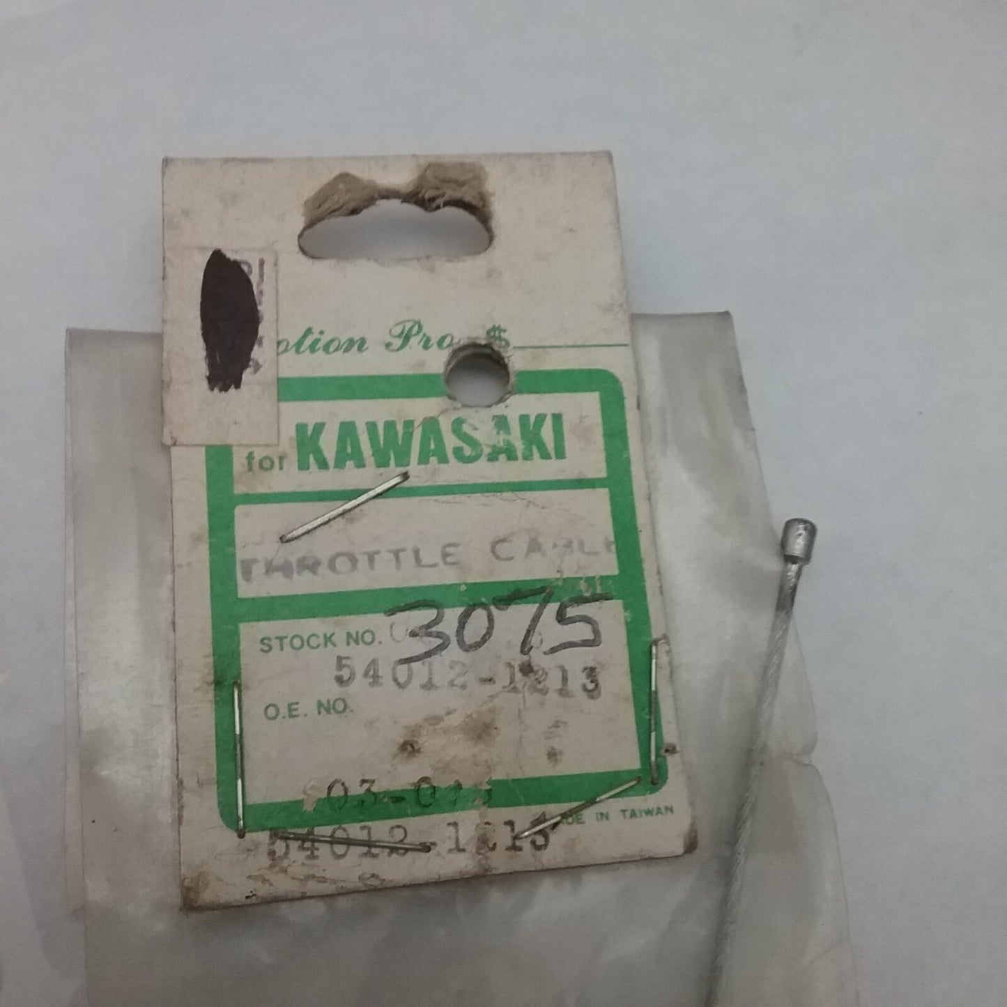 NEW MOTION PRO 03-075  THROTTLE CABLE, REPLACES KAWASAKI 54012-1213