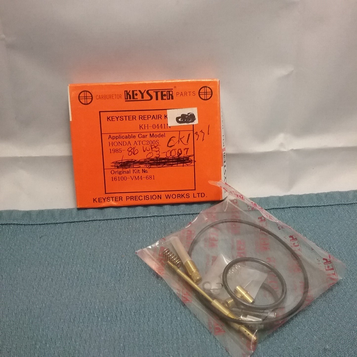 NEW KEYSTER KH-0441N CARBURETOR REPAIR KIT REPLACES HONDA ATC200S