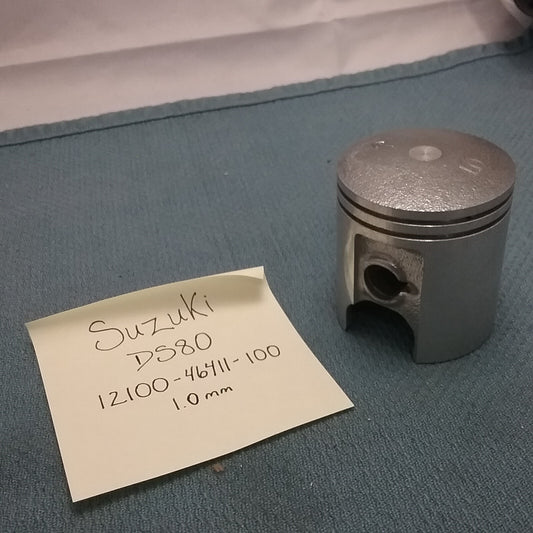 NEW SUZUKI 12100-46411-100 PISTON 1.0MM DS80 1978-2004