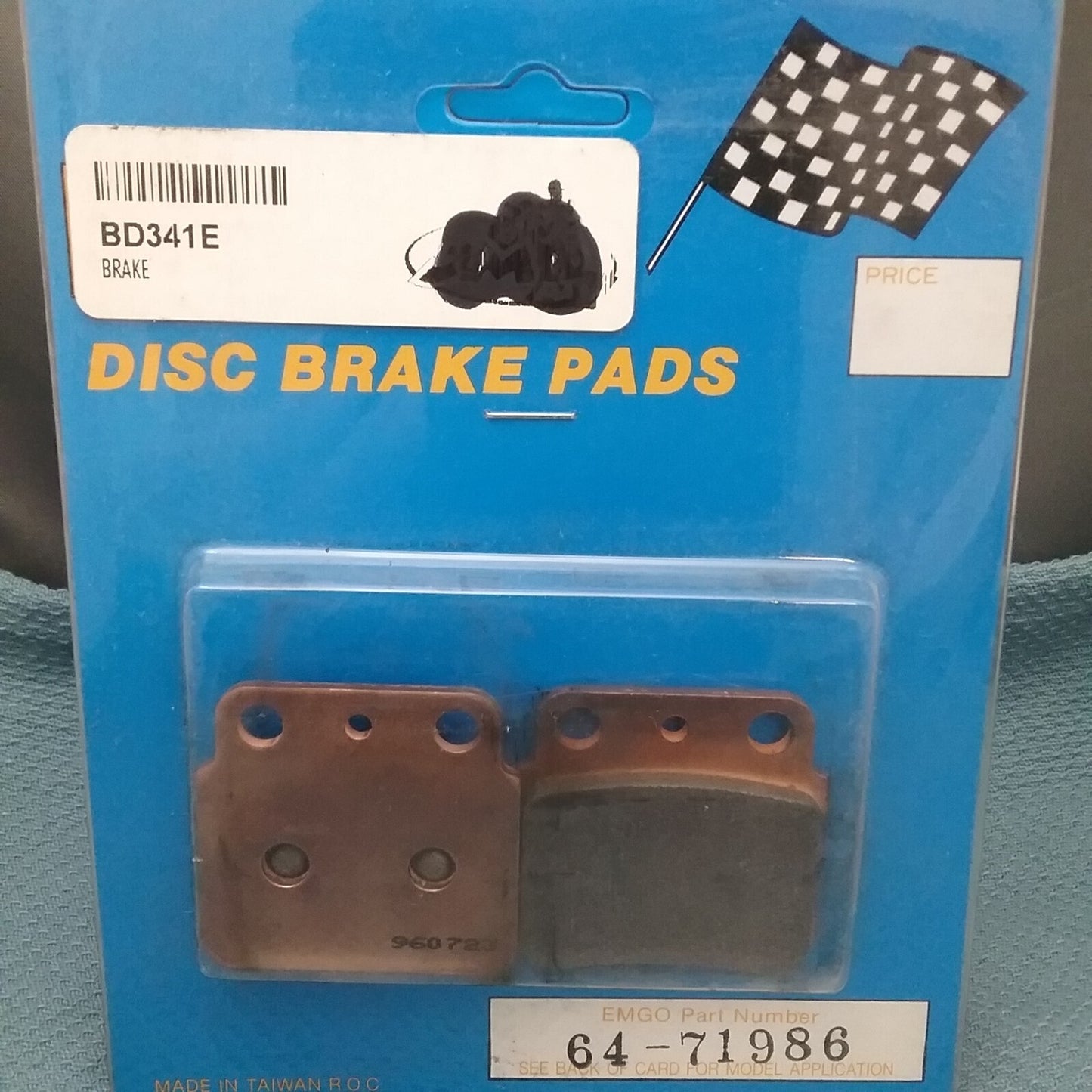 NEW EMGO 64-71986 FULL METAL BRAKE PADS SUZUKI 69140-43B10