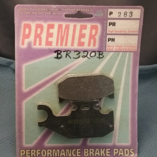NEW PREMIER P283 SINTERED PERFORMANCE BRAKE PADS - STANDARD