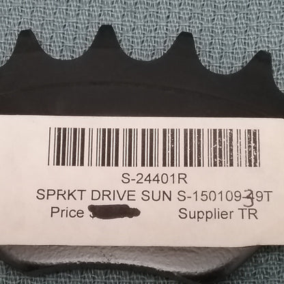 NEW SUNSTAR S-24401R STEEL SPROCKET, BLACK