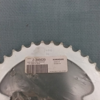 NEW SUNSTAR 2-346639 REAR STEEL SPROCKET, 39T, REPLACES KAWASAKI