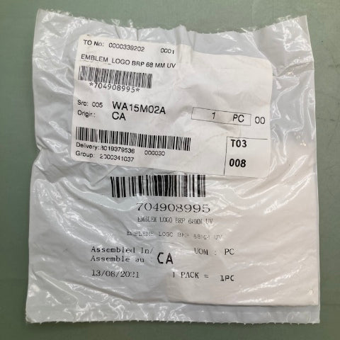 BRP 704908995 EMBLEM LOGO BRP New Genuine