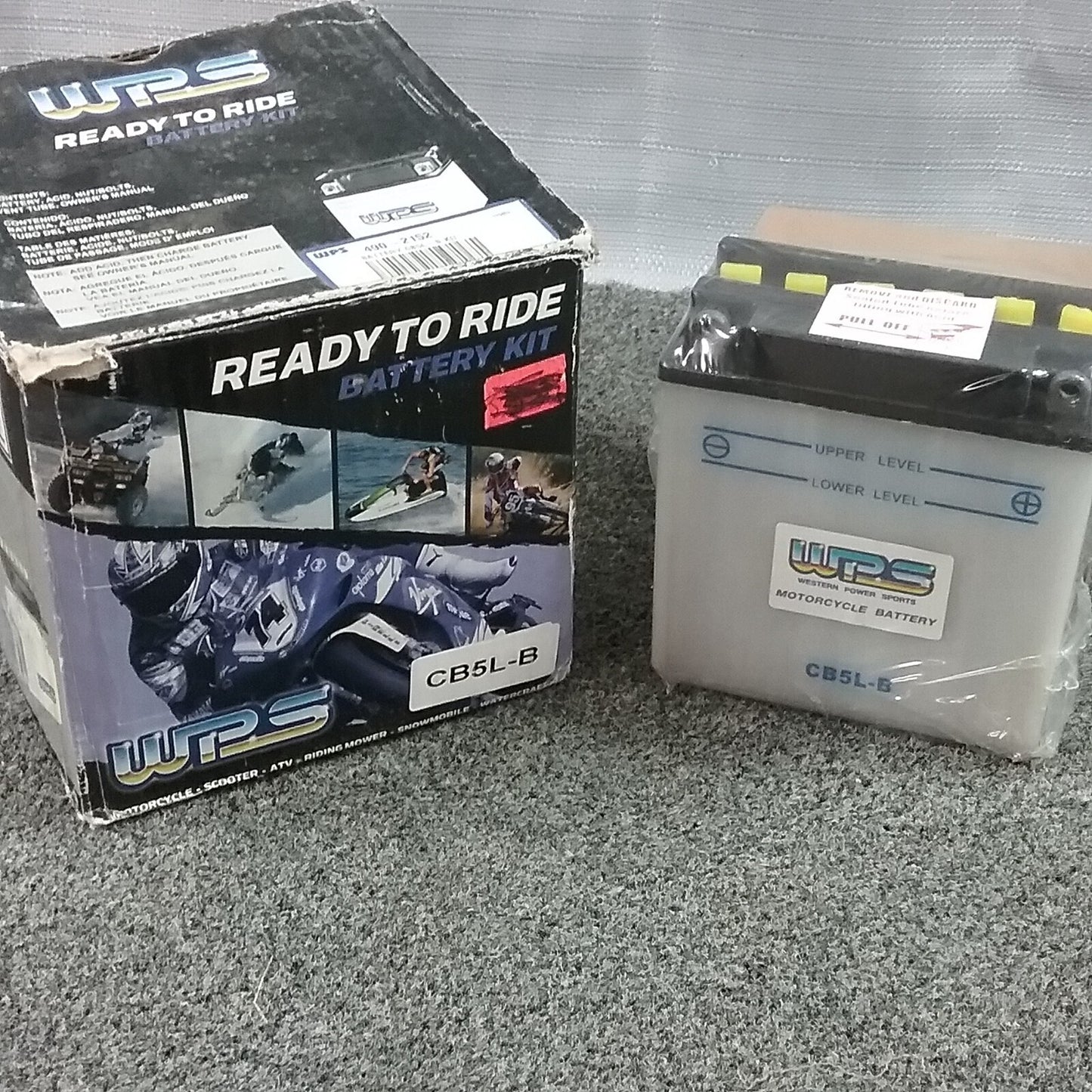 NEW WPS 490-2152 READY TO RIDE BATTERY KIT 12V, ACID INCLUDED