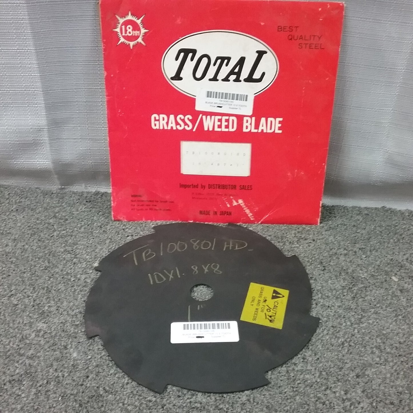NEW TOTAL TB100801HD GRASS & WEED BLADE 10X1.8X8