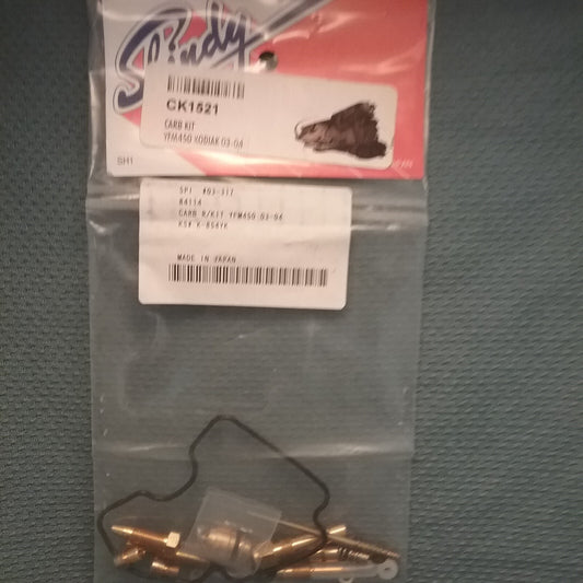 NEW SHINDY 03-317 CARB REPAIR KIT YAMAHA YFM450F 4x4 03-06, YFM450FX 4X4 2006