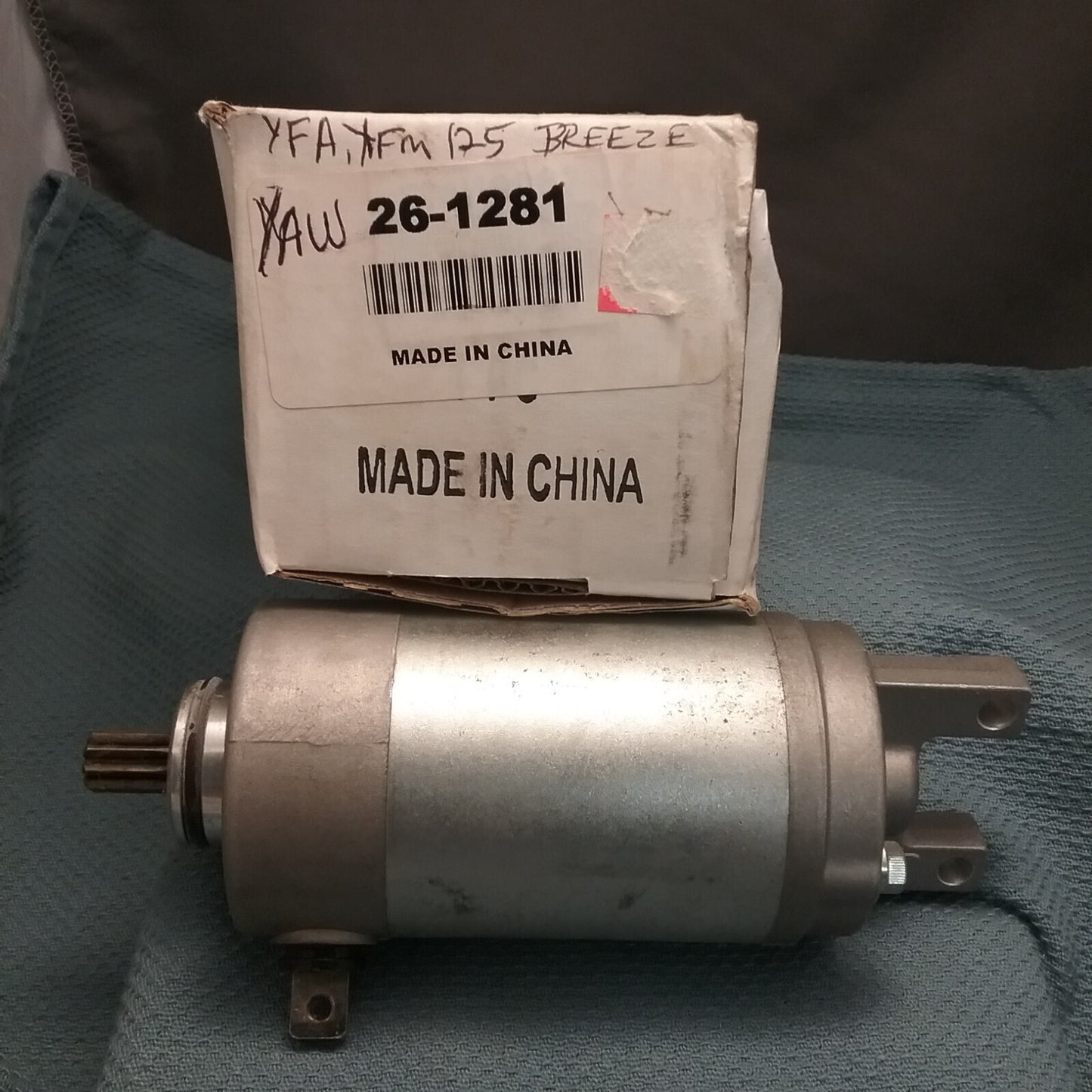 NEW WPS 26-1281 REPLACEMENT STARTER MOTOR FOR YFA, YFM125 BREEZE