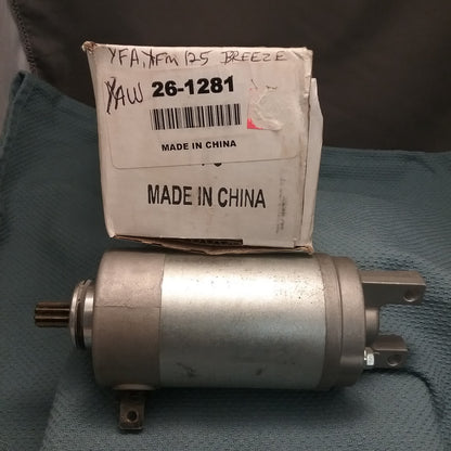 NEW WPS 26-1281 REPLACEMENT STARTER MOTOR FOR YFA, YFM125 BREEZE