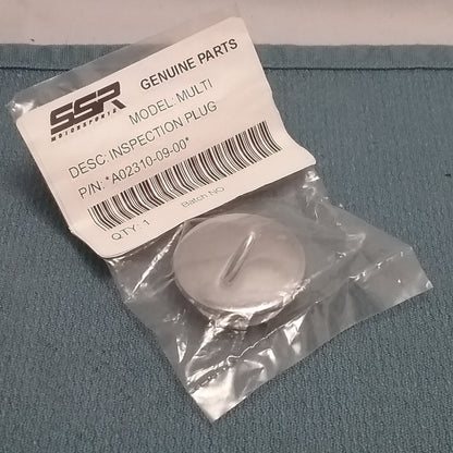 NEW SSR A02310-09-00 INSPECTION PLUG