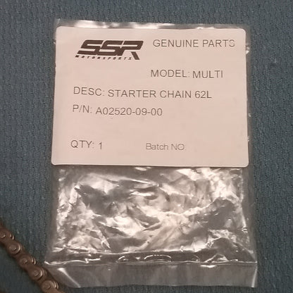 NEW SSR A02520-09-00 STARTER CHAIN 62L
