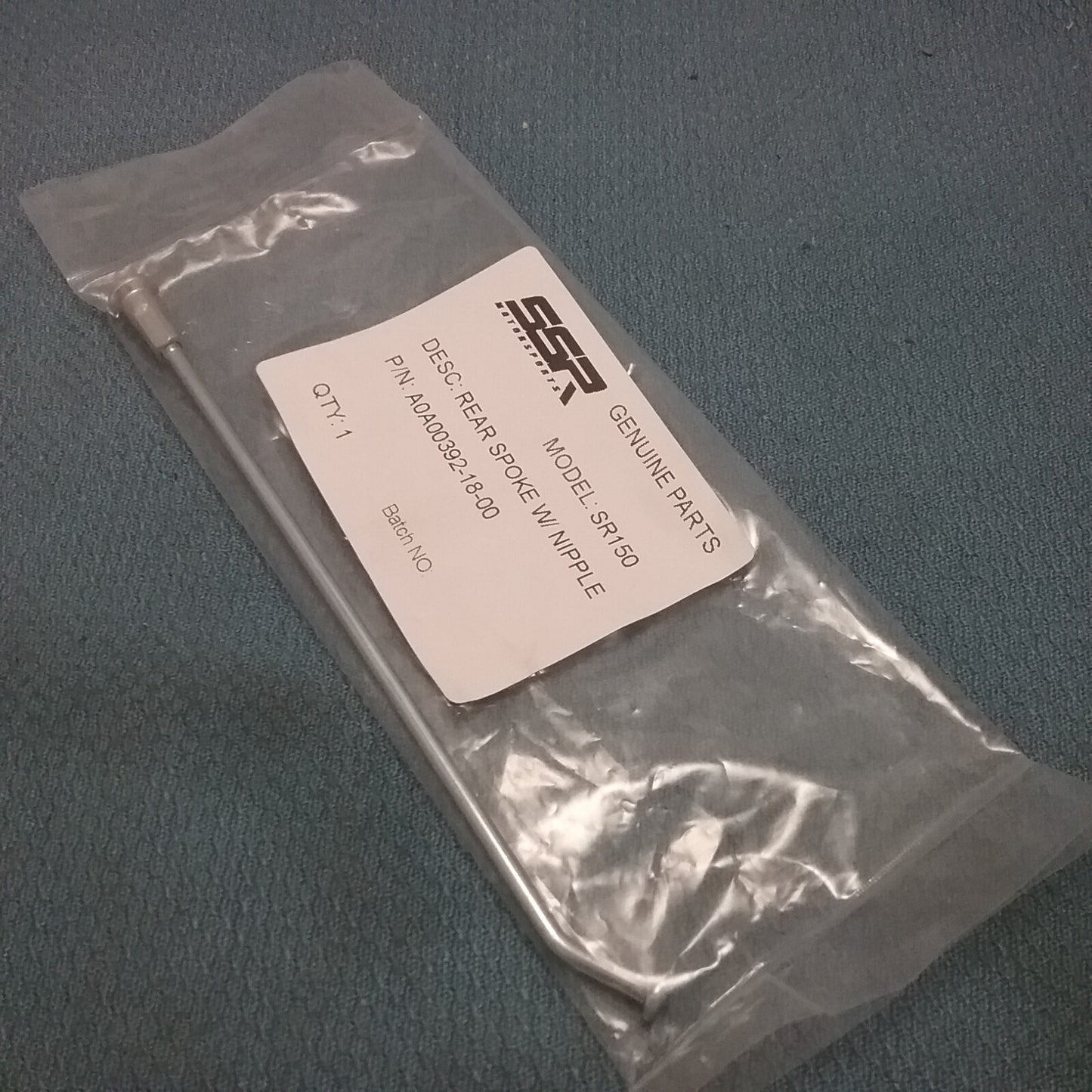 NEW SSR A0A003918-00 REAR SPOKE WITH NIPPLE SR50