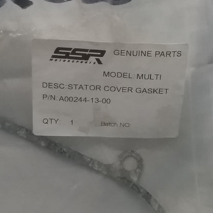 NEW SSR A00244-13-00 STATOR COVER GASKET