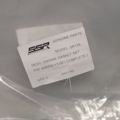 NEW SSR A00252-13-00 ENGINE GASKET SET