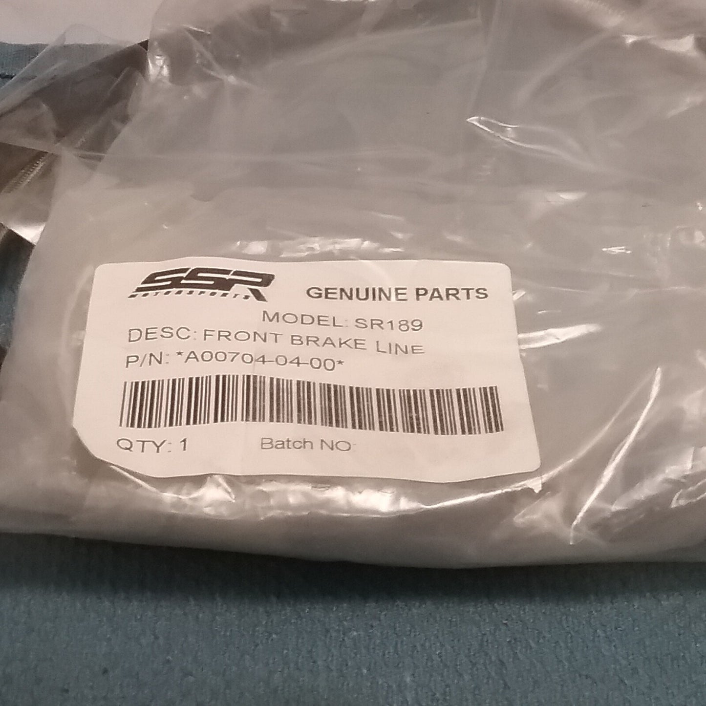 NEW SSR A00704-04-00 FRONT BRAKE LINE