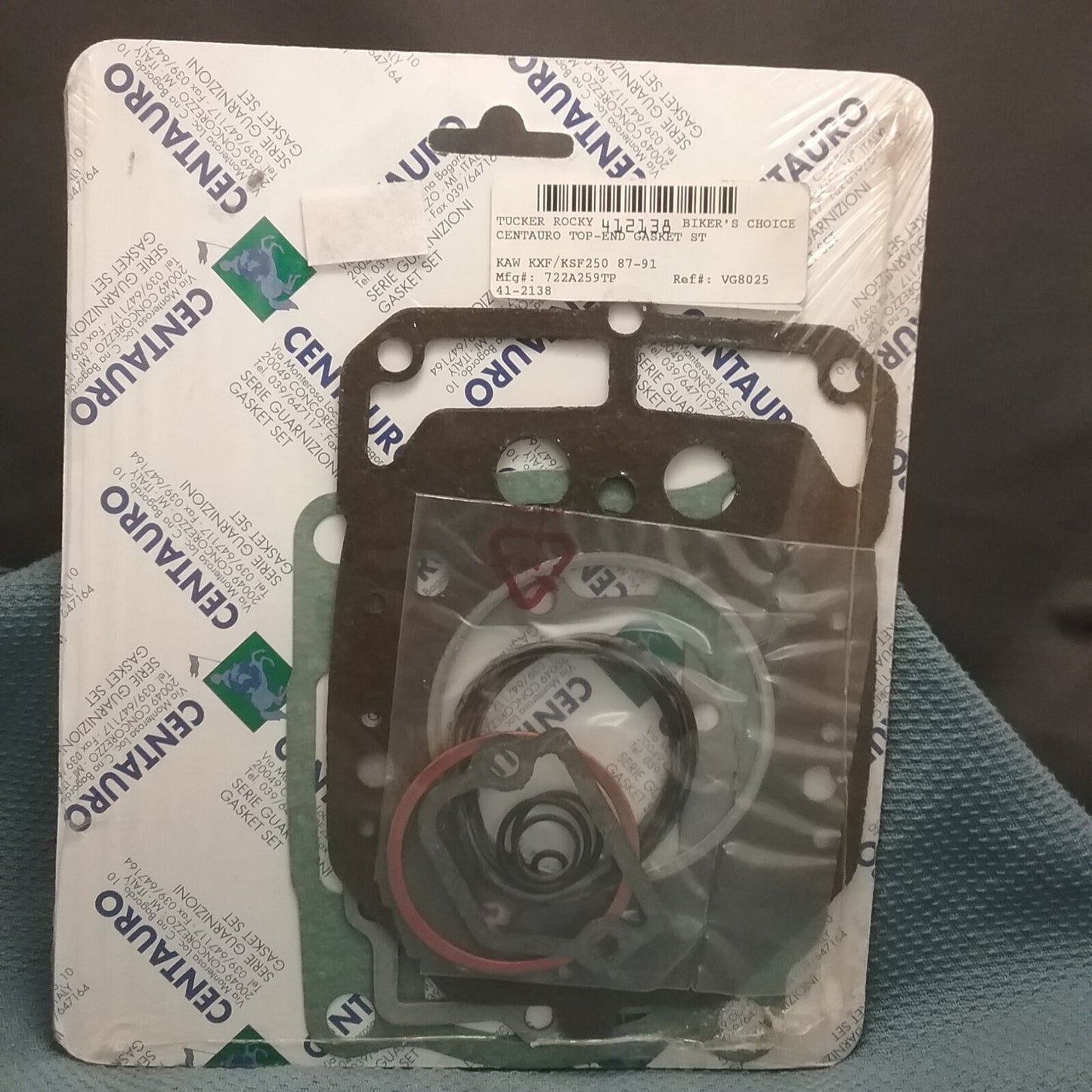 NEW CENTAURO 722A259TP / 412138 TOP-END GASKET KAWSAKI TECATE KXF/KSF250 87-91
