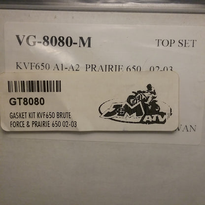 NEW VESRAH VG-8080-M TOP END GASKET KIT KVF650 BRUTE FORCE PRAIRIE 650 02-03