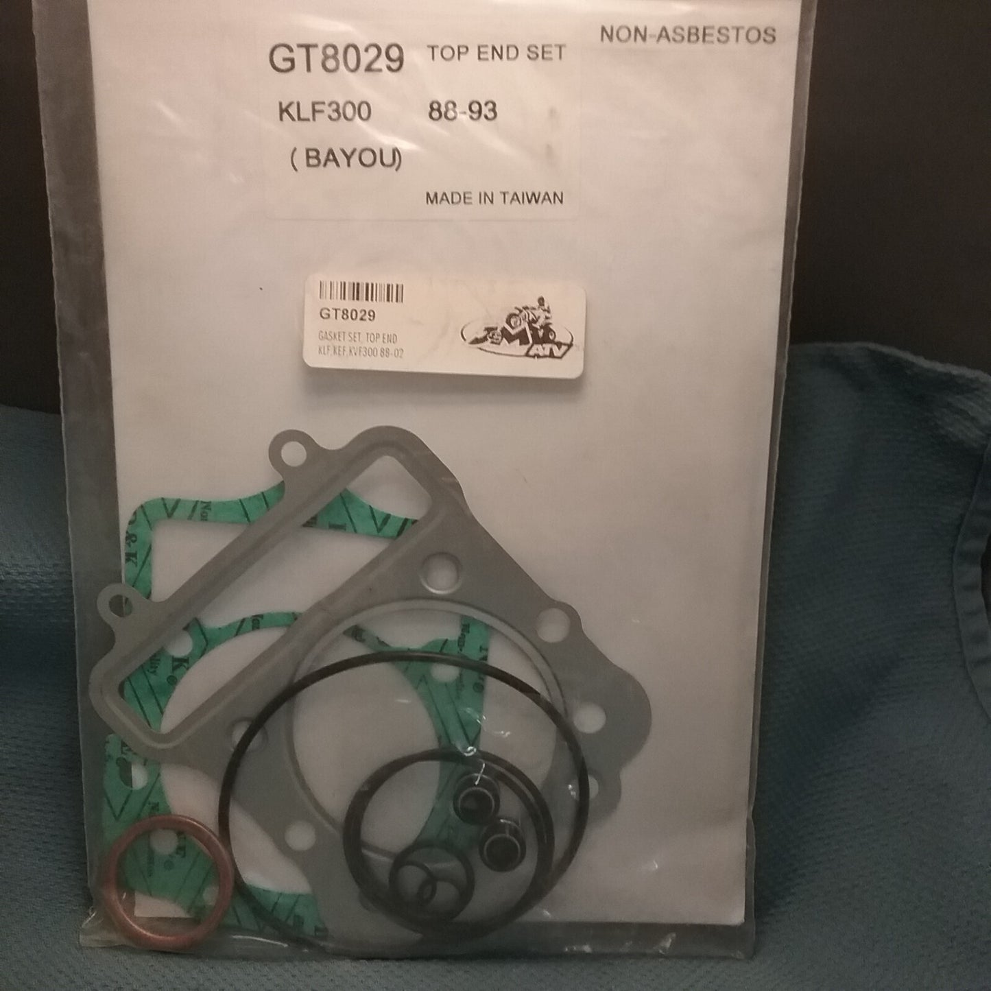 NEW J&M GT8029 TOP END GASKET SET,  BAYOU KLF/ KEF/KVF300, 88-02
