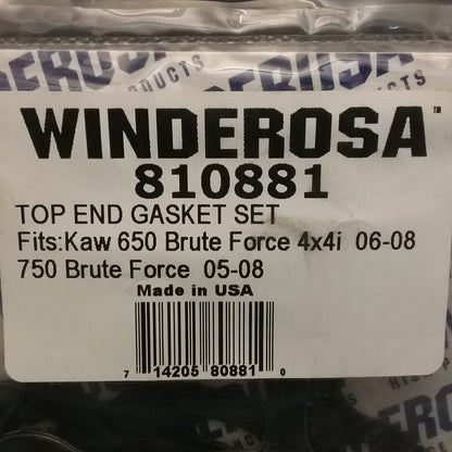 NEW WINDEROSA 810881 TOP END GASKET ST FOR KAW 650/750 BRUTE 05-08, TERYX 08-13