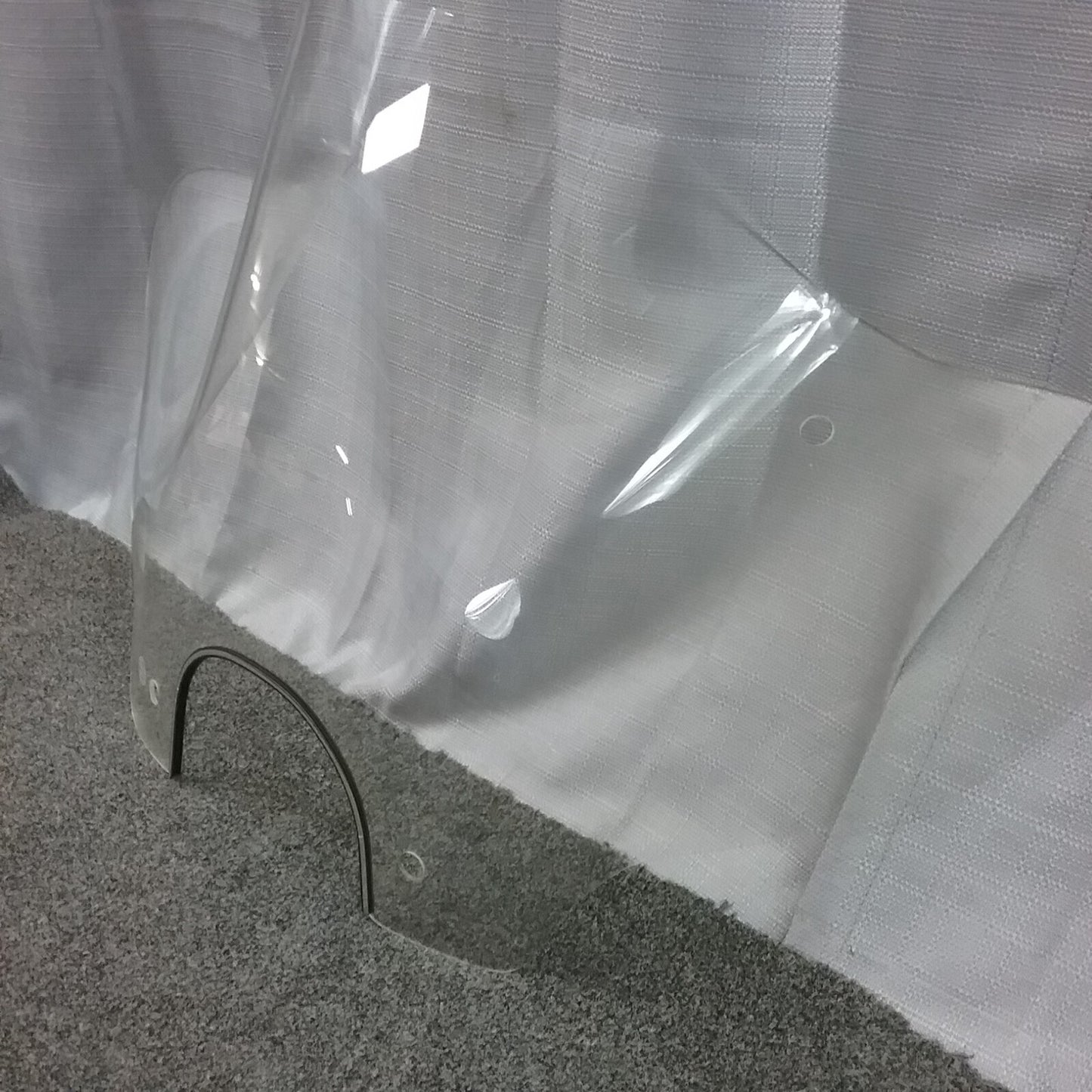 NEW UNIVERSAL MOTORCYCLE/ATV WINDSHIELD, CLEAR, 32"X17-1/4"