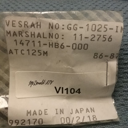 NEW VESRAH GG-1025-IN INTAKE VALVE REPLACES HONDA 14711-HB6-000