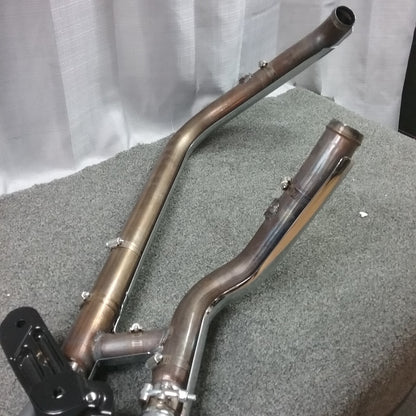 VANCE & HINES DUAL EXHAUST SYSTEM W/ HD BRACKET 65500106 & HEAT SHIELDS SOFTAIL