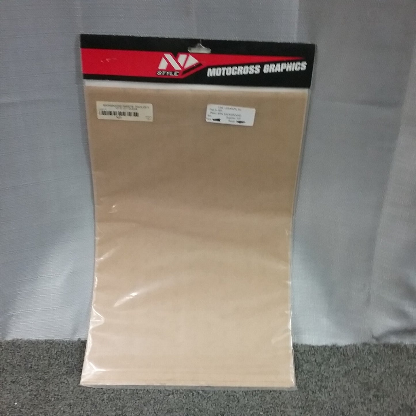 NEW N-STYLE NO1 BACKGROUND SHEETS, 12"X17", CLEAR, PACK OF THREE