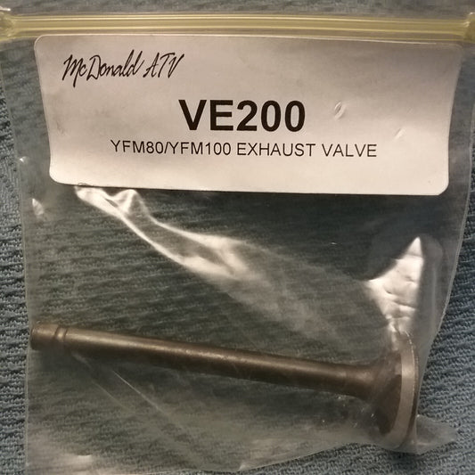 NEW MCDONALD VE200 EXHAUST VALVE YAMAHA 22K-12121-02-00 YFM80/YFM100 85-05