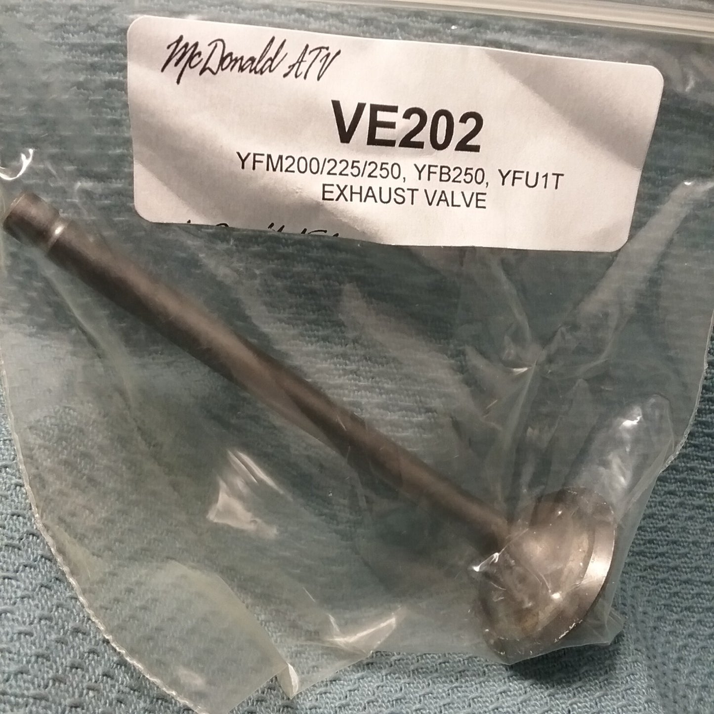 NEW MCDONALD VE202A EXHAUST VALVE YAMAHA 5H0-12121-01-00 Tri-Moto 03-21