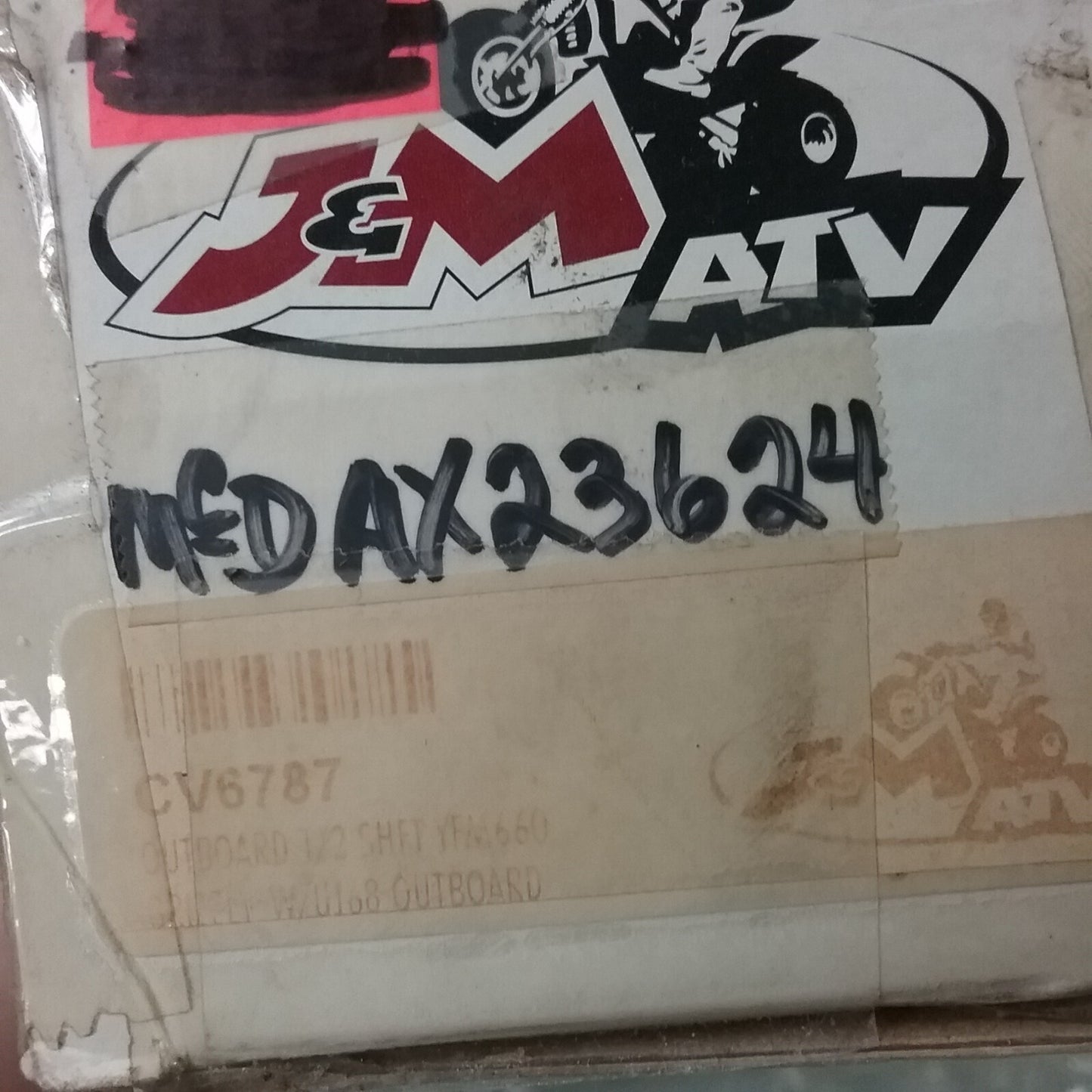 NEW WIDE OPEN OUTBOARD 1/2 SHFT YFM660 GRIZZLY W/UJ68 OUTBOARD