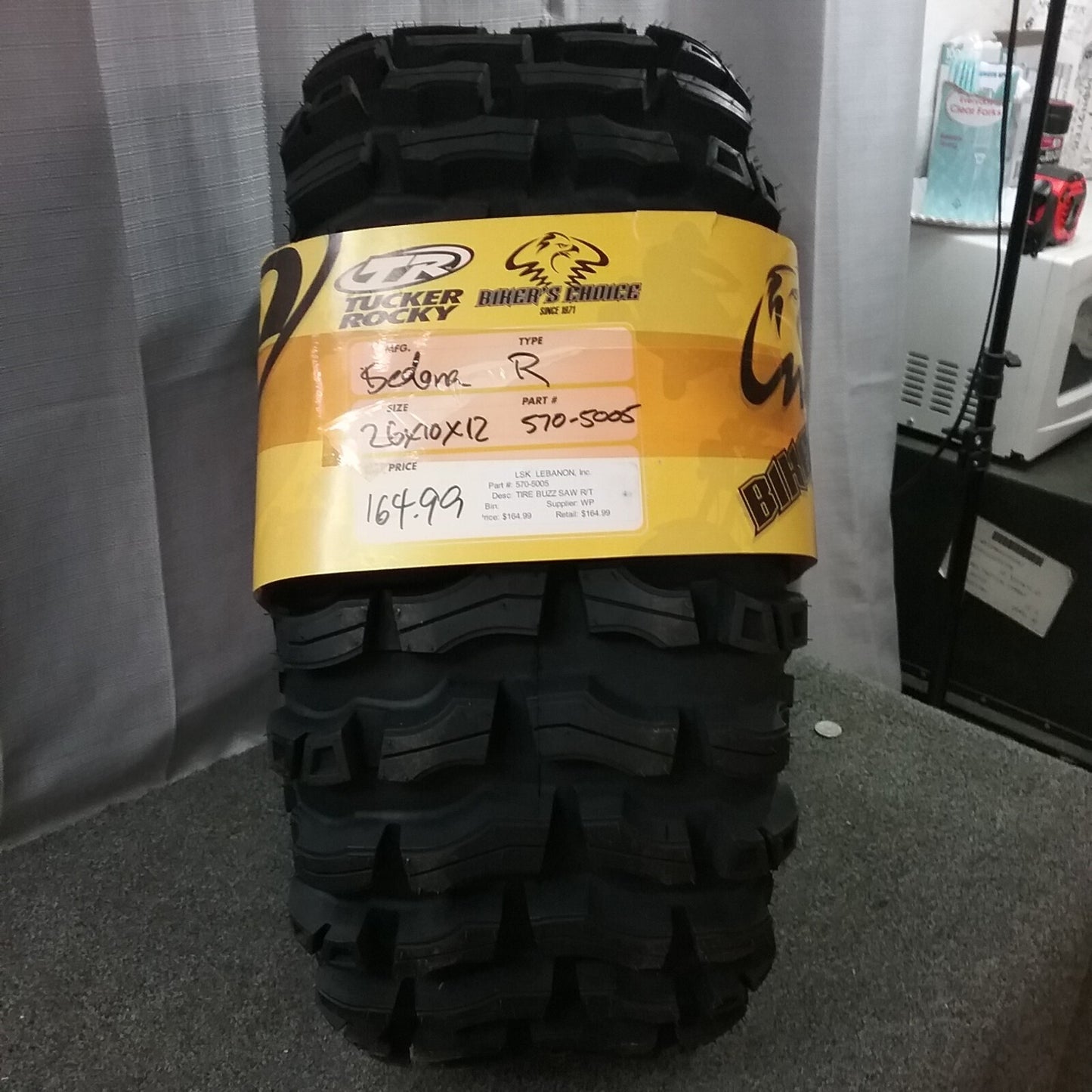 NEW SEDONA 570-5005 ATV BUZZ SAW RT TIRE 26X10-12 255/70R12