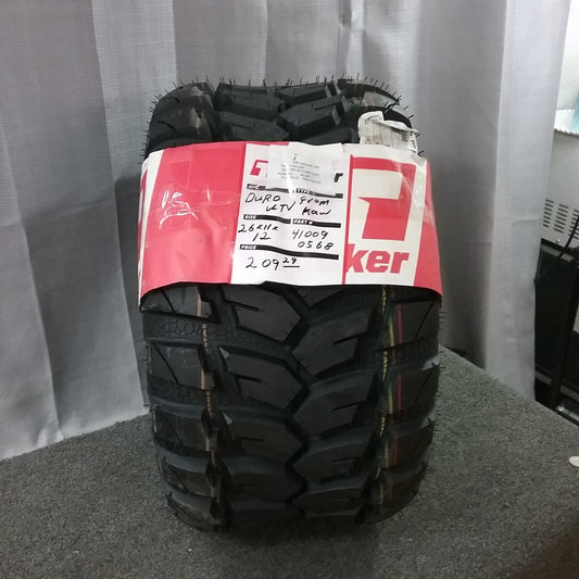NEW GENUINE KAWASAKI 41009-0568 DURO FRONTIER UTV RADIAL TIRE 26X11.00-R12
