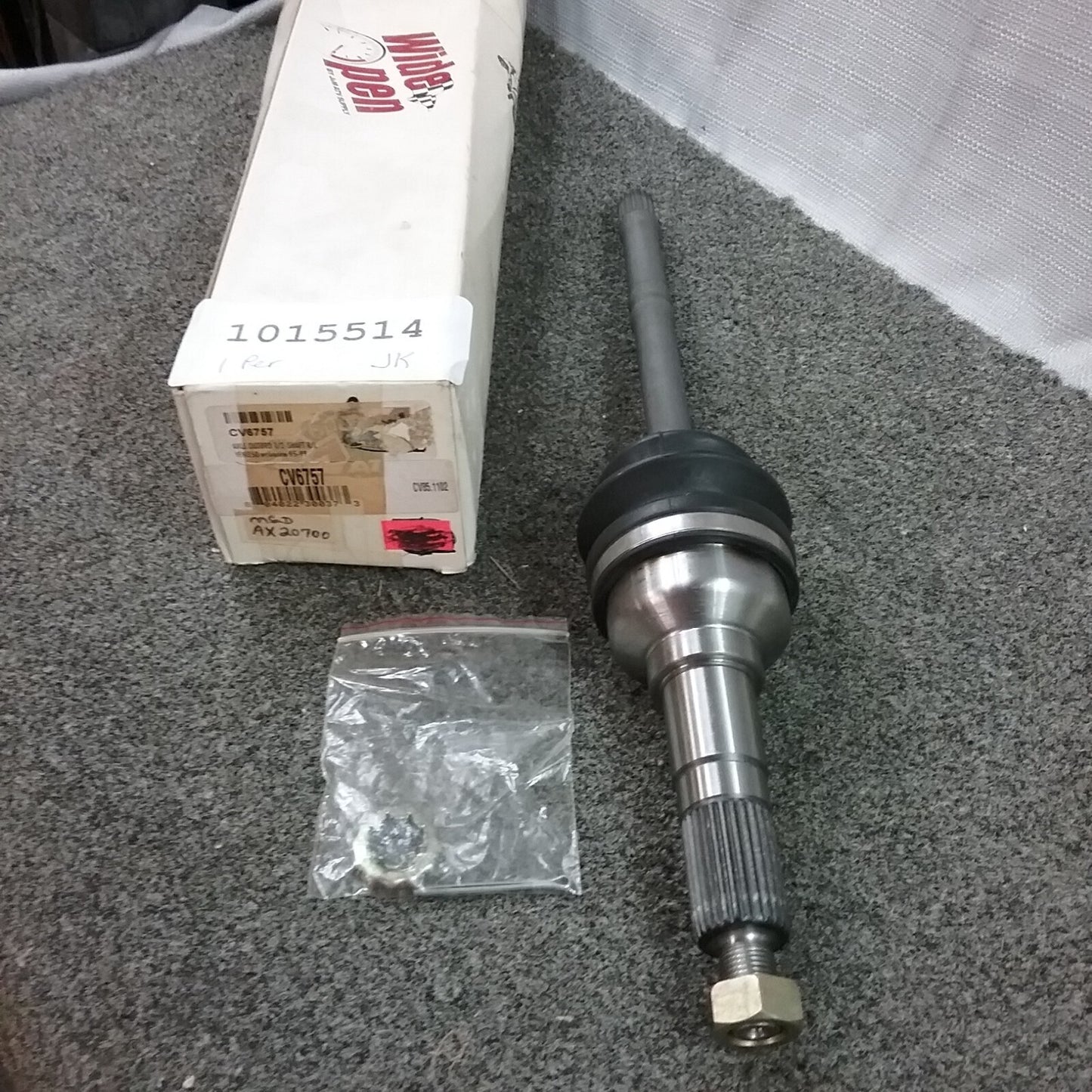 NEW WIDE OPEN CV6757 AXLE OUTBOARD 1/2" SHAFT R/L YFM350 WOLVERINE 95-99
