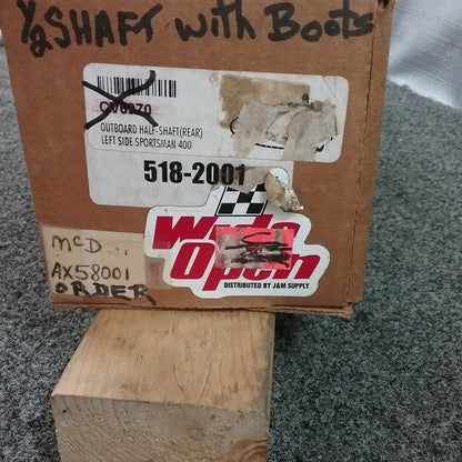 NEW WIDE OPEN CV6970 / 518-2001 OUTBOARD 1/2 SHAFT, REAR, LEFT, SPORTSMAN 400