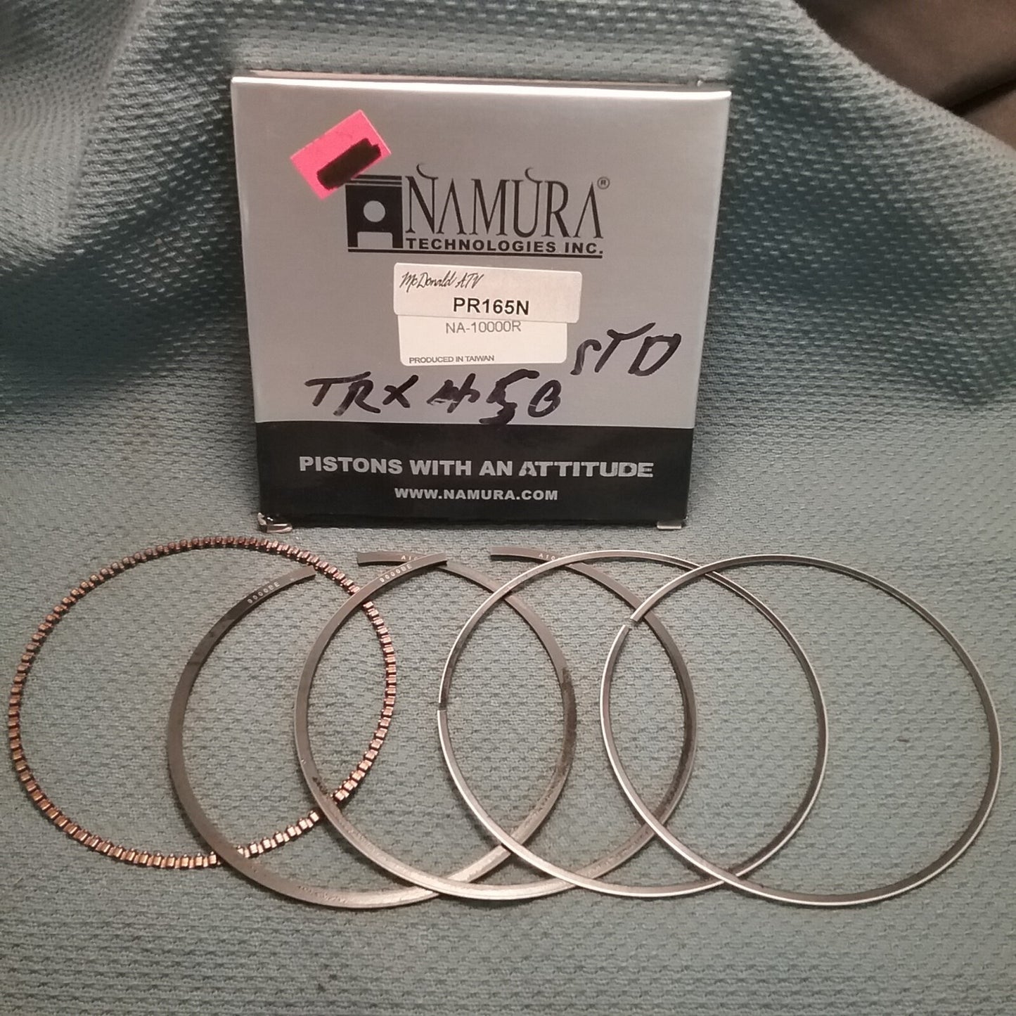 NEW NAMURA NA-10000R Piston Ring Set 89.96mm HONDA TRX450 98-04